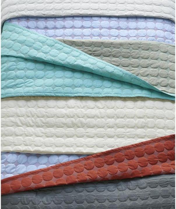 Produktbild HAY Mega Dot Organic Bed cover W235 x L245 Sea green (235 x 245 cm)