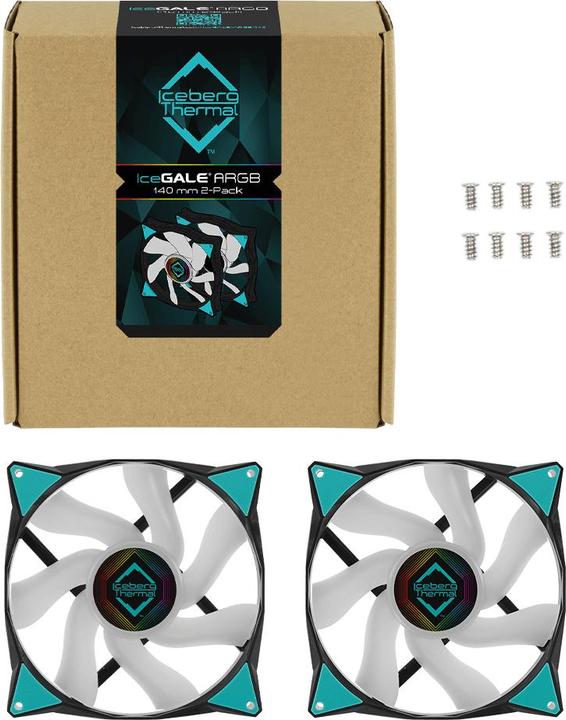 Produktbild Iceberg Thermal IceGALE ARGB - ARGB (140 mm, 2 x)
