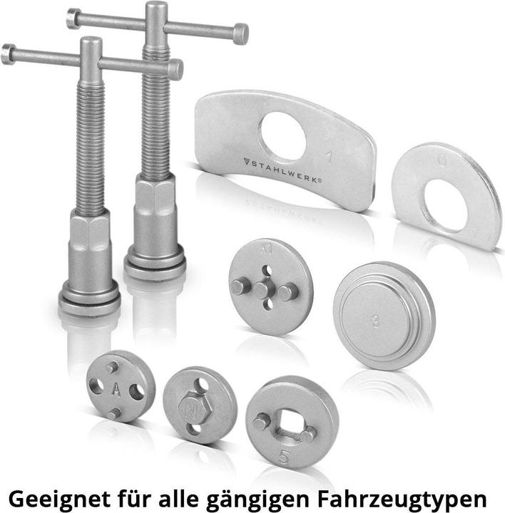 Produktbild Stahlwerk Bremskolben Rücksteller Set 22tlg Kolben Rücksteller Rückstellwerkzeug