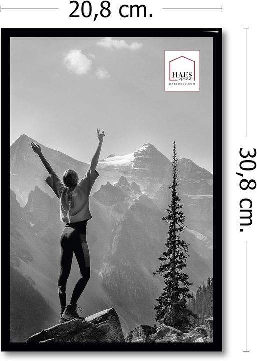 Actual product image Haes Deco Deco Kunststoff-Fotorahmen 20x30 cm EF4B Easy Frame Schwarz