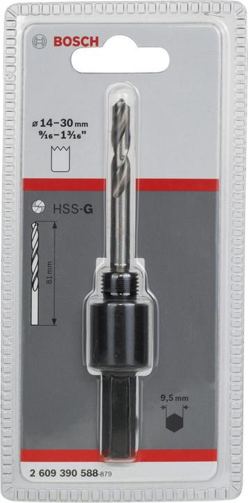 Produktbild Bosch Professional Zubehör Sechskantadapter, 1/2-Zoll 20 UNF, 14 - 30 mm, SW 9,52 (30 mm)