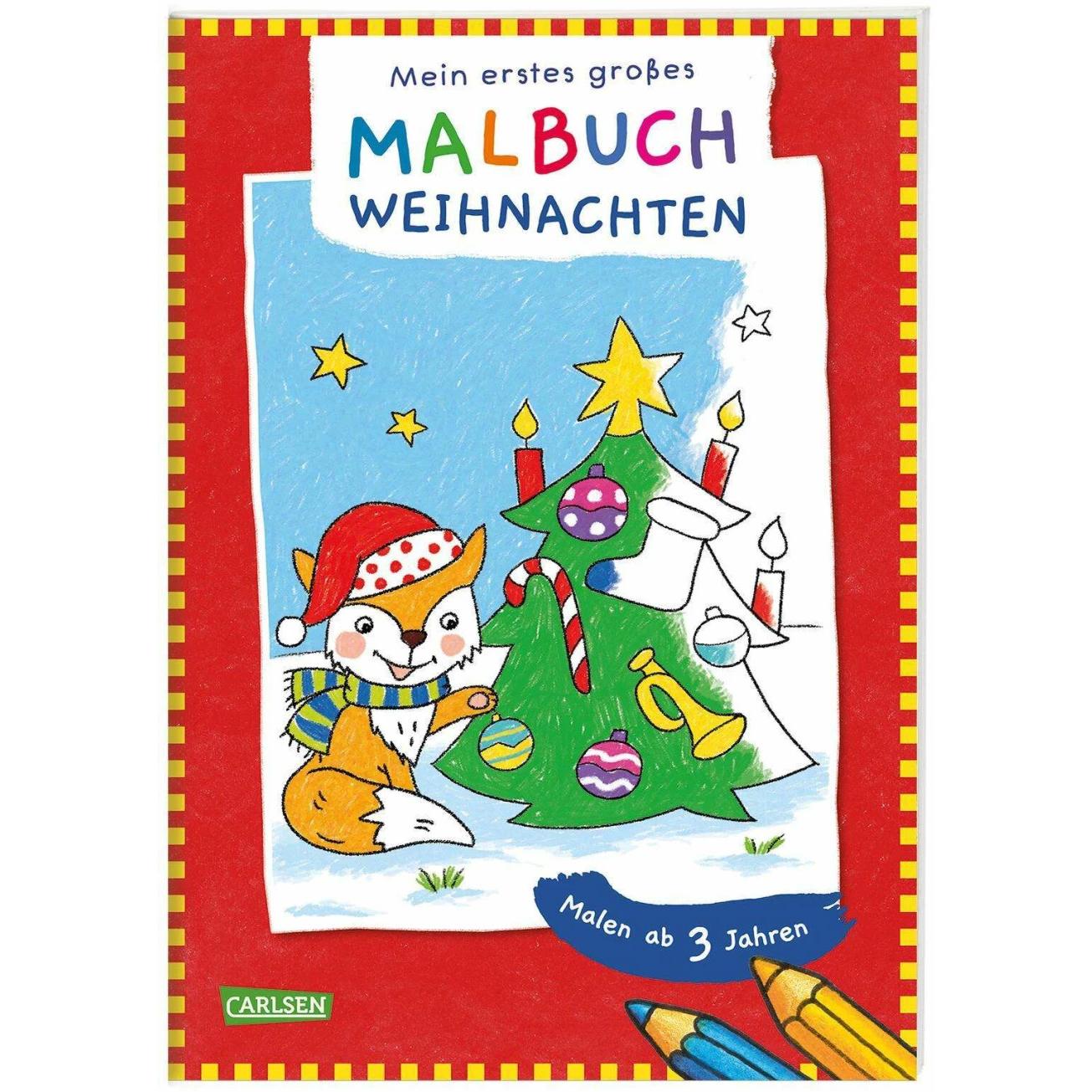 Carlsen Mein erstes grosses Malbuch: Weihnachten