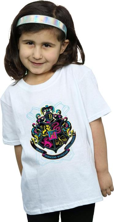 Immagine prodotto Neon Hogwarts Crest Maglietta Ragazze (152, 158)