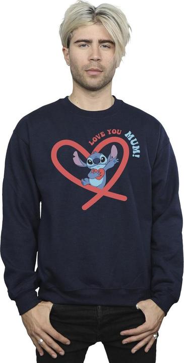 Immagine prodotto Disney Lilo & Stitch Love You Mum Felpa Uomo (M)