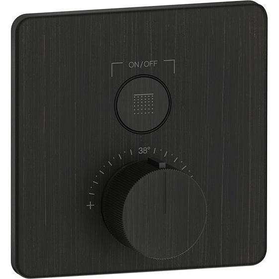 Gessi, Badarmatur, Hi-Fi Fertigmontageset Thermostat mit Tasten-Bedienung on/off. 1-Weg, Wandmontage