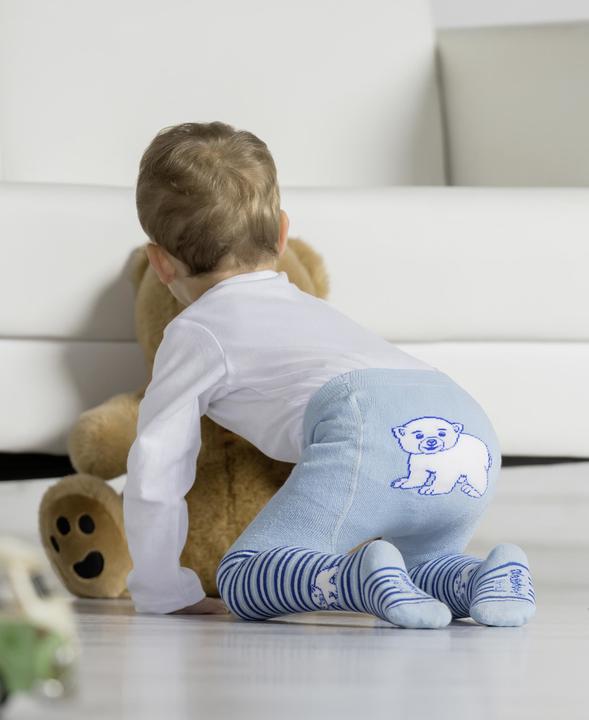 Produktbild Playshoes Thermo Strumphose Eisbär Gr. 86/92 Hellblau (86/92)