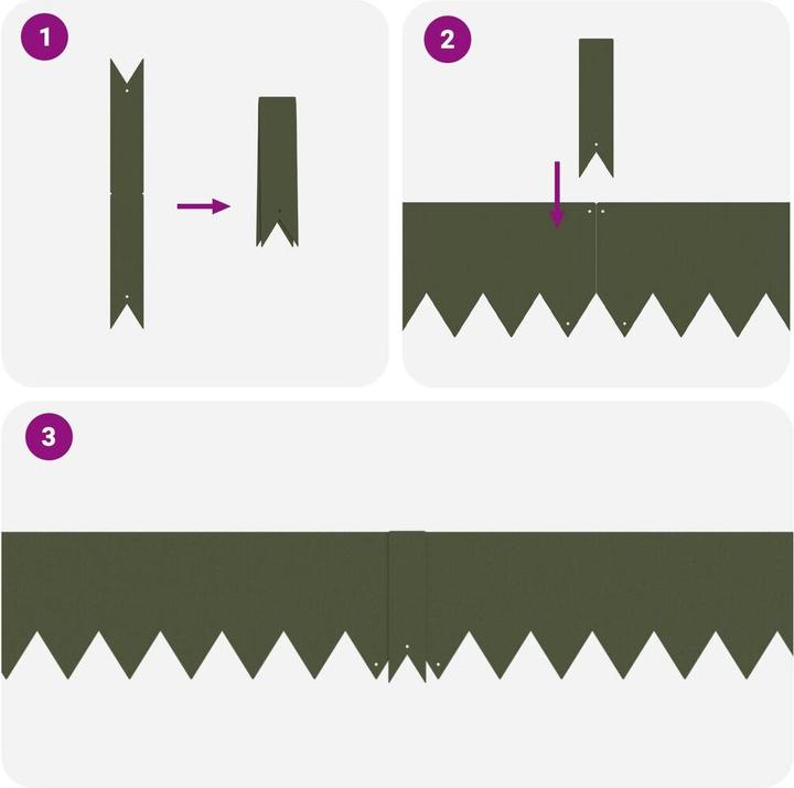 Produktbild vidaXL Gartenumrandung (100 cm)