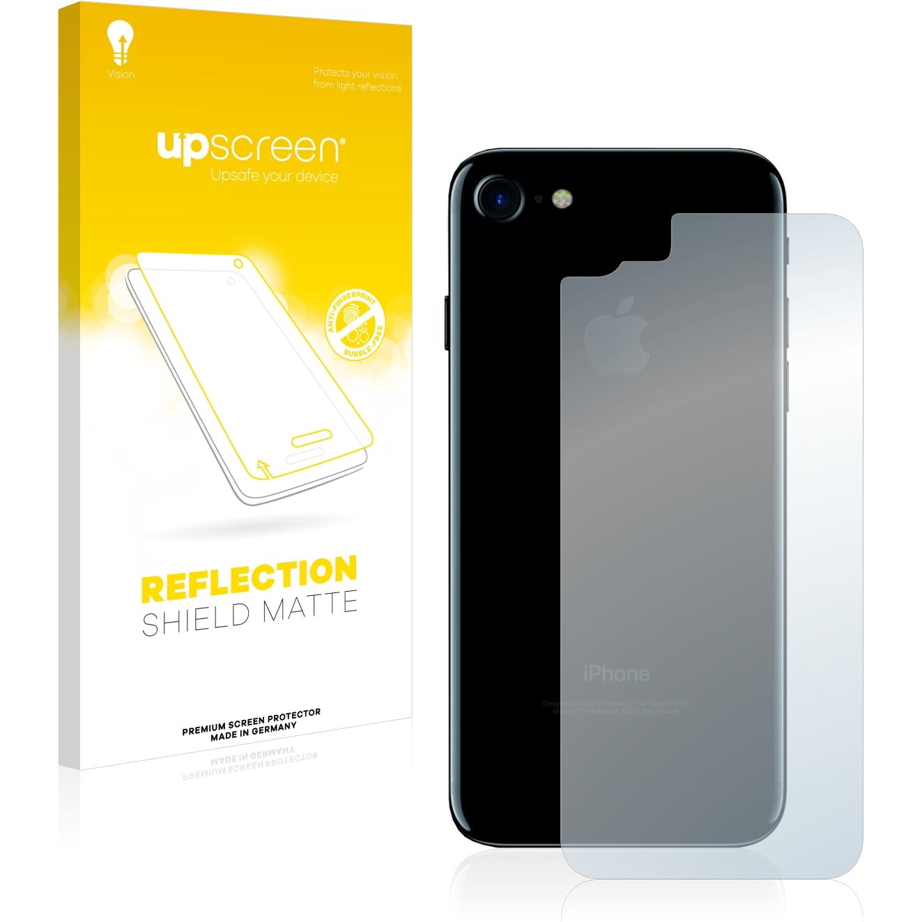upscreen Reflection Shield Displayschutz Matt (1 Stück, Apple iPhone 7), Smartphone Schutzfolie, Grau