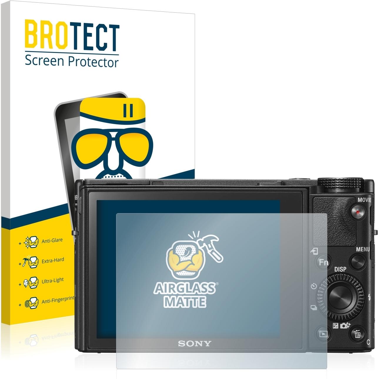 BROTECT AirGlass Panzerglasfolie Matt (Displayschutz, Cyber-Shot DSC-RX100 VI), Kameraschutz