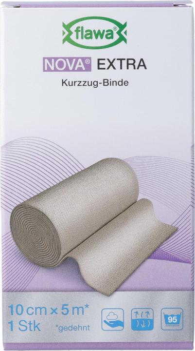 Produktbild Flawa Kurzzugbinde 10cmx5m hautfarbig
