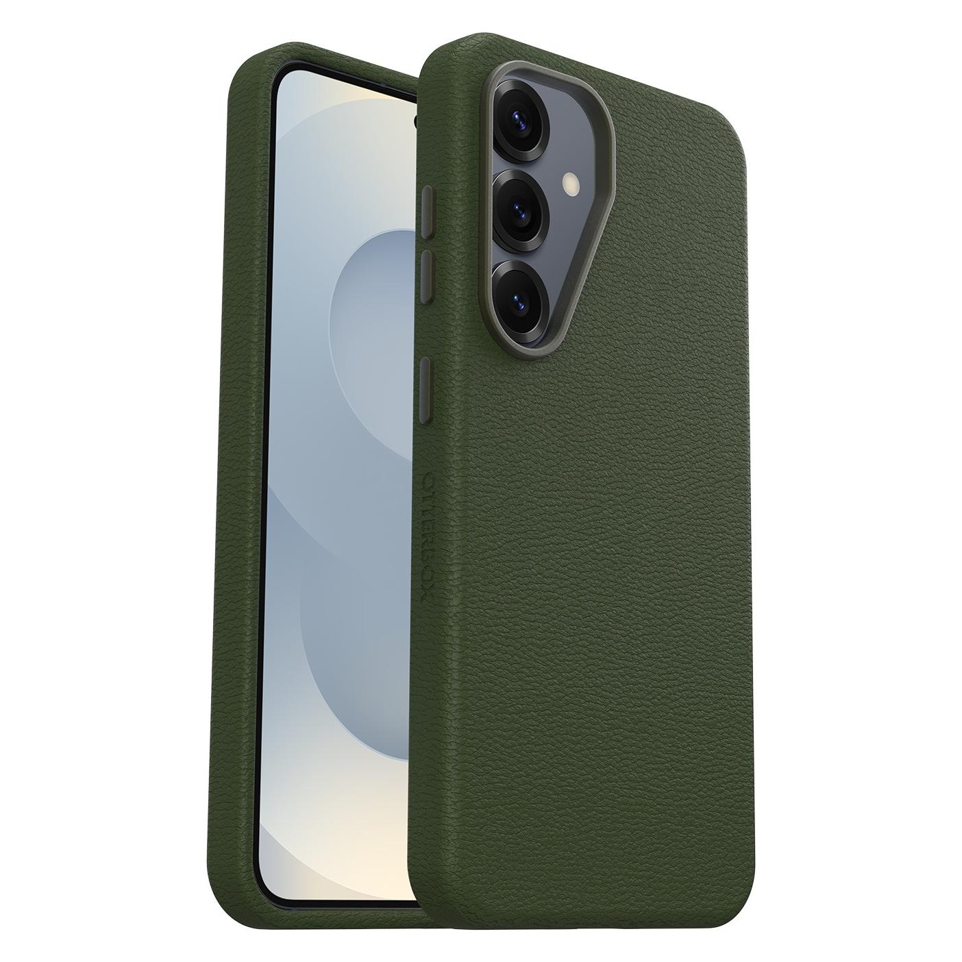 OtterBox Symmetry Cactus Leather (Samsung Galaxy S25), Smartphone Hülle, Grün