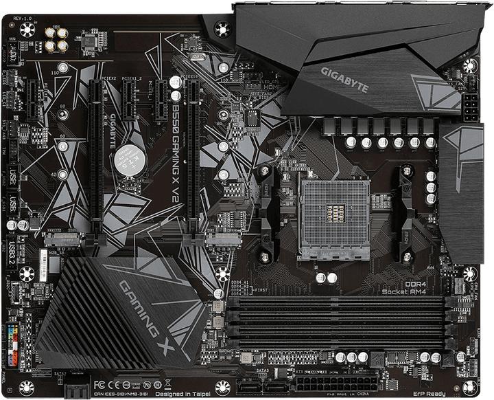 Actual product image Gigabyte B550 GAMING X V2 (AM4, AMD B550, ATX)