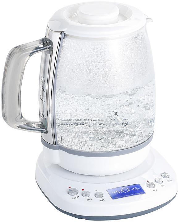 Rosenstein & Söhne Bouilloire en verre WLAN contrôlée par app (1.20 l)