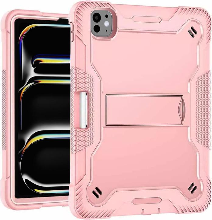 Techsuit - Rugged TabShell + Screen Protector - iPad Pro 11 (2024) - Rose Gold (Apple iPad Pro 11 2024, Apple iPad Pro 11 2025)