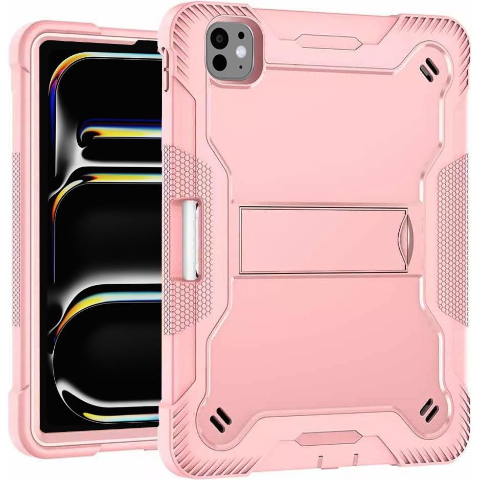 Techsuit - Rugged TabShell + Screen Protector - iPad Pro 13 (2024) - Rose Gold (Apple iPad Pro 13 2024, Apple iPad Pro 13 2025), Cover tablet, Pink, R