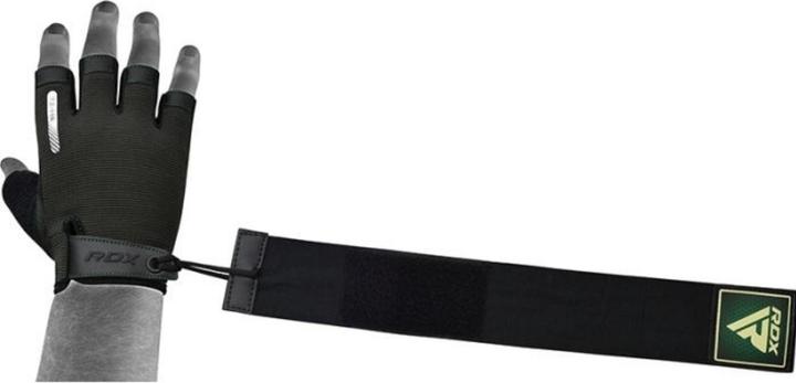 Actual product image Rdx Gym Training Gloves T2 Half Army Green-S (S)