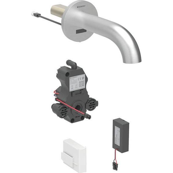 Geberit, Badarmatur, Piave Waschtischarmatur, Ausladung 220mm, mit Mischer, Batteriebetrieb, für UP-Funktionsbox