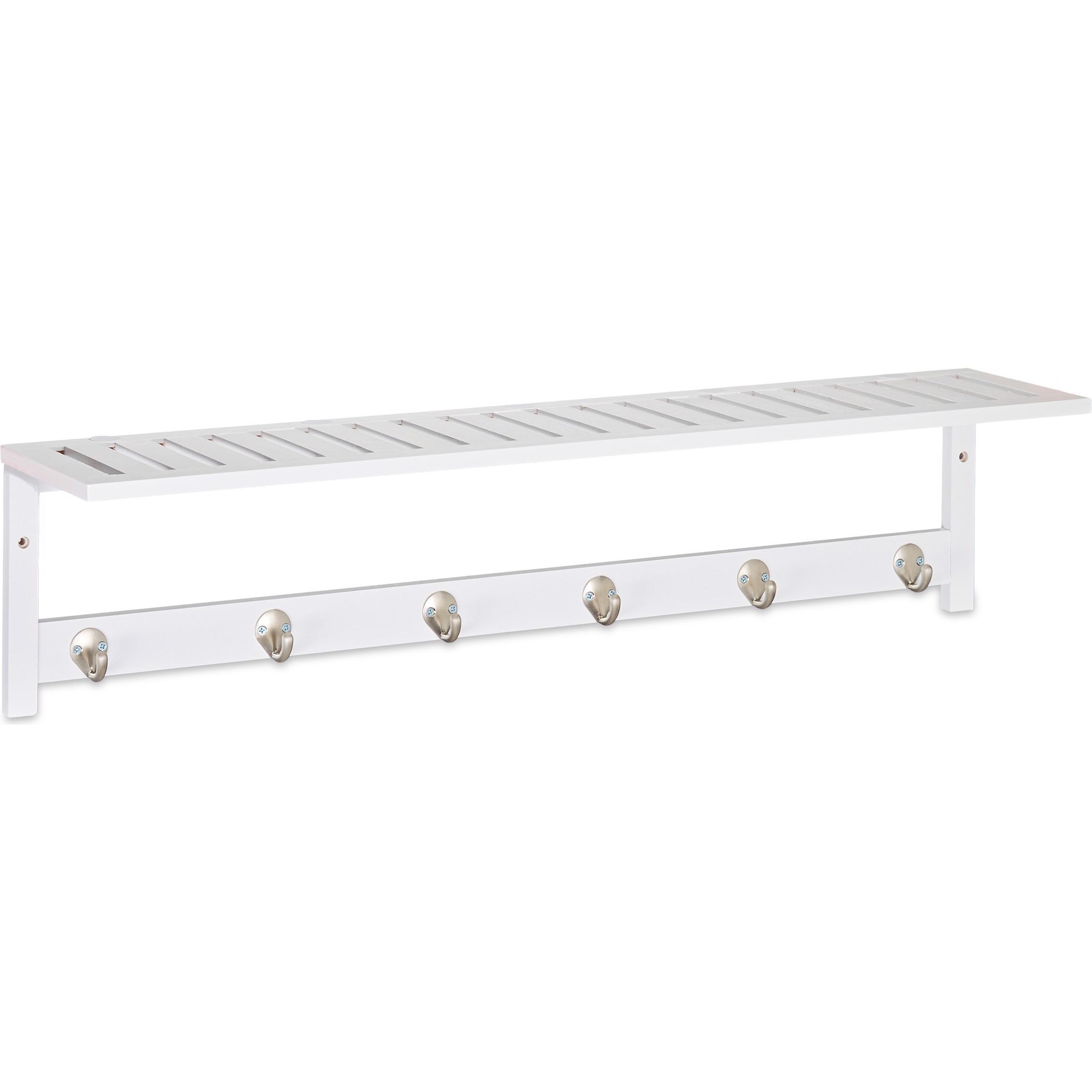 Relaxdays, Garderobe + Kleiderhaken, Wandgarderobe