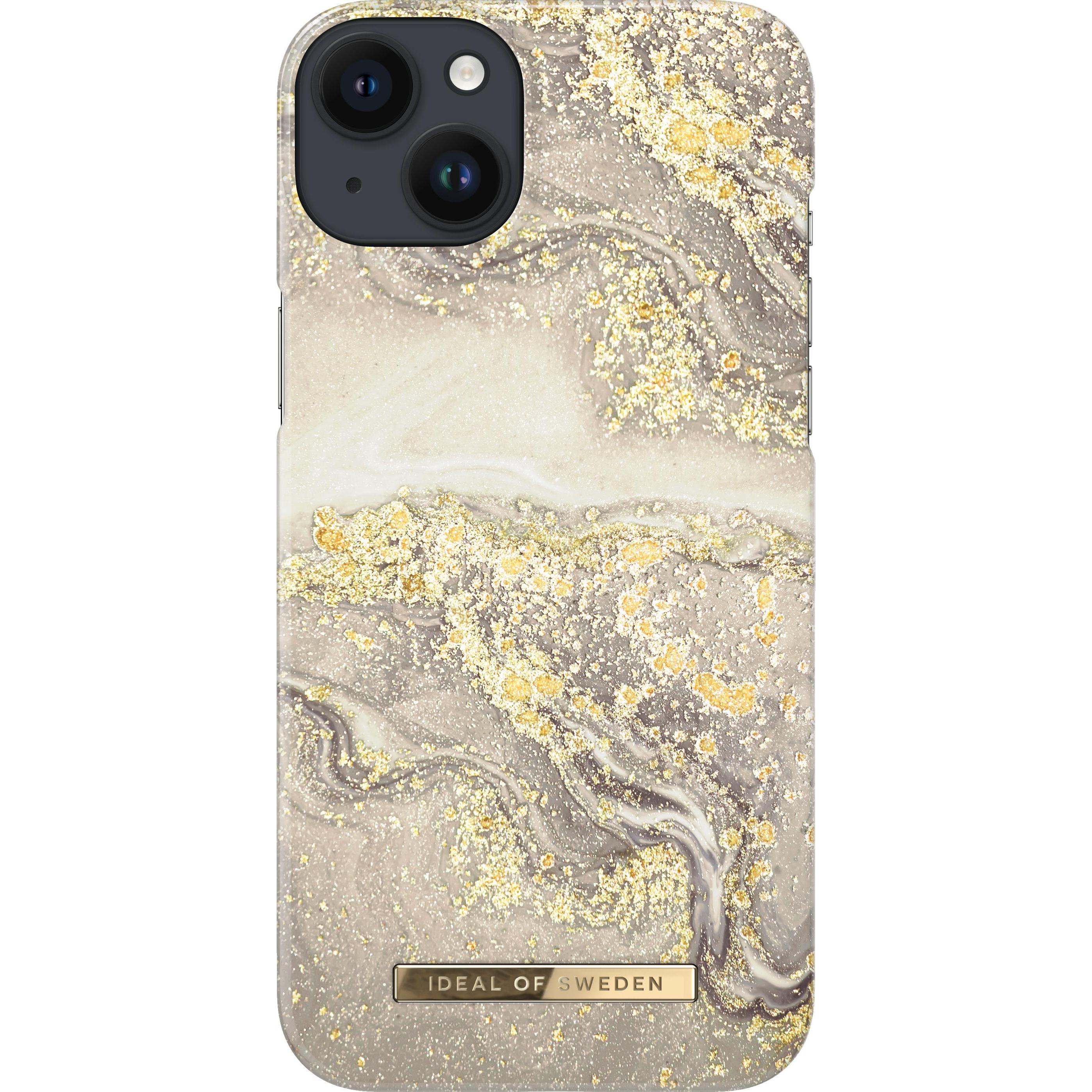 iDeal Of Sweden Sparkle Greige Marble (Apple iPhone 14 Plus), Smartphone Hülle, Beige