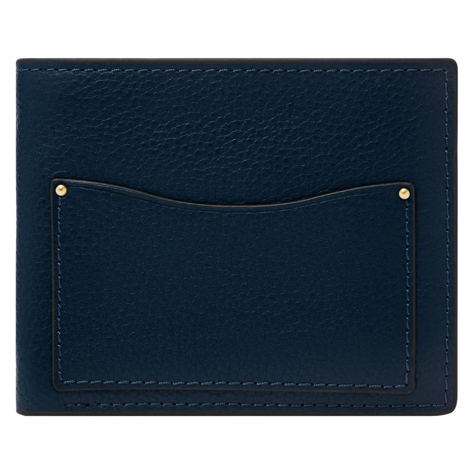 Fossil, Unisex, Portemonnaie, Anderson Large Coin Pocket Bifold, Blau