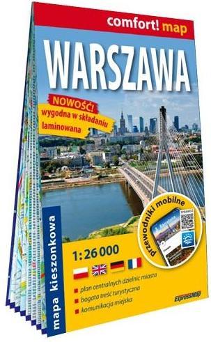 Produktbild Warschau - Stadtplan 1:26 000 Laminat 2024