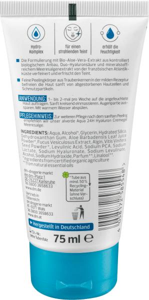 Actual product image dm alverde Aqua peeling (Cleansing scrub, 75 ml)