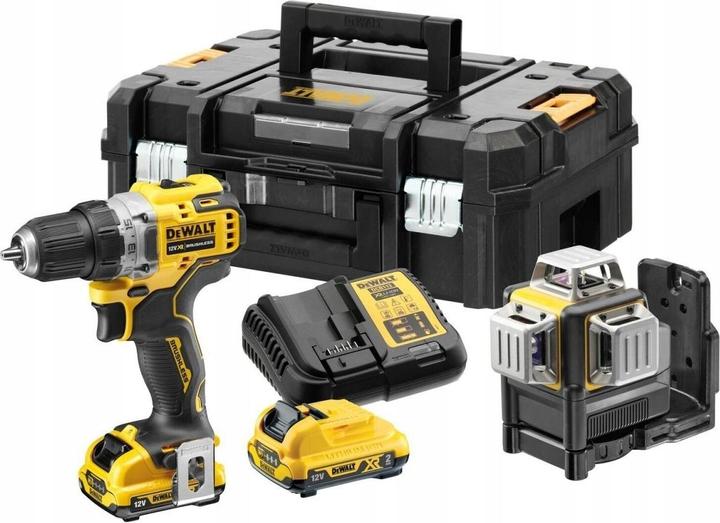 Produktbild DeWalt COMBO-SET 12V DCE089G + DCD701 DCK212D2T (12 V)