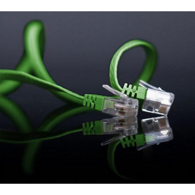 Shiverpeaks BASIC-S U/UTP Flach-Patchkabel, Kat.6, 15,0 m grün, 2 x RJ 45 Stecker, Mantel aus PVC, vergoldete Ko (U/UTP,...