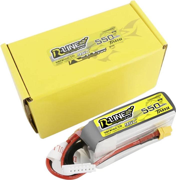 Produktbild Tattu Akumulator R-Line 550mAh 22.2V 95C 6S1P XT30 (22.20 V, 550 mAh)