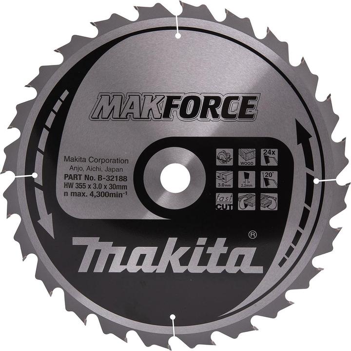 Makita MAKFORCE Sägeb. 355x30x24Z
