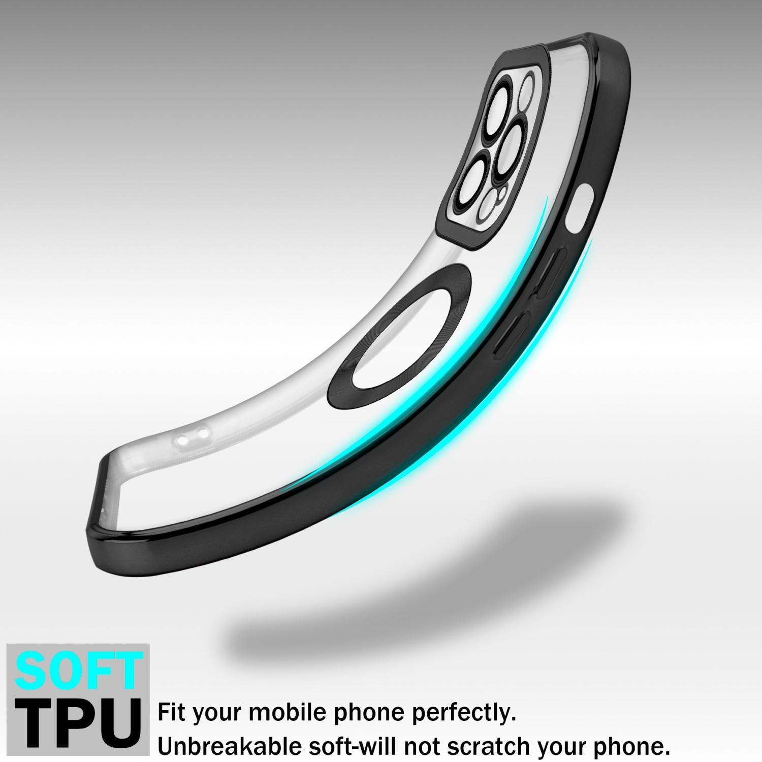 Thumbnail - Cadorabo TPU Hülle Chrome mit Kameraschutz für Apple iPhone 13 PRO MAX (Apple iPhone 13 Pro Max), Smartphone Hülle, Tran...