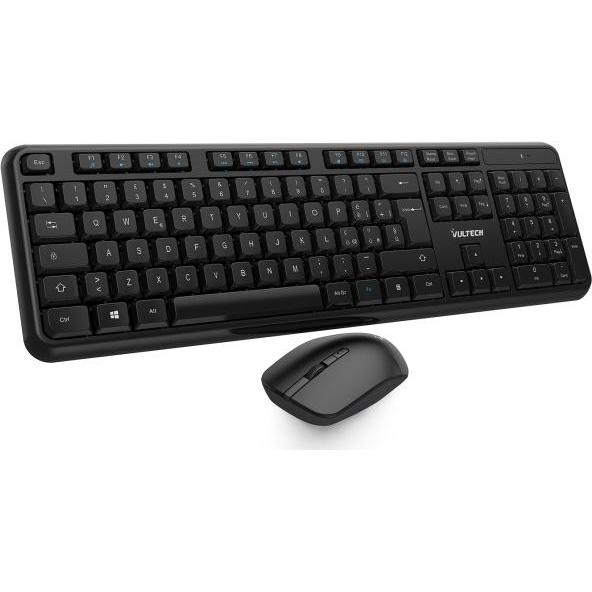 Vultech KM-811W (It, Senza Fili), Tastiera, Nero