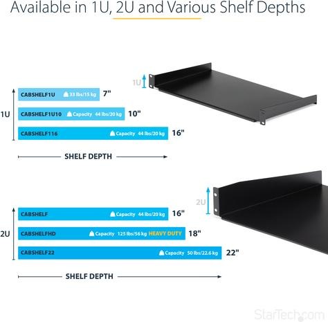 Produktbild StarTech Server Rack Cabinet Shelf