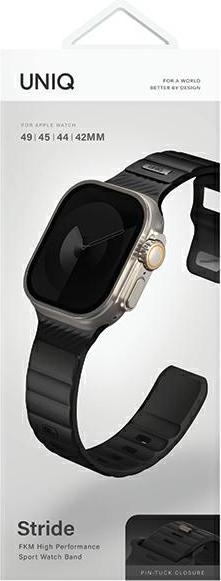 Produktbild Uniq pasek Stride Apple Watch Series 1/2/3/4/5/6/7/8/9/SE/SE2/Ultra/Ultra 2 42/44/45/49mm FKM Rubber (Kunststoff)