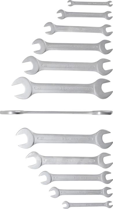 Produktbild BGS Doppel-Maulschlüssel-Satz SW 6 - 32 mm 12-tlg. (32 mm, 18 mm, 11 mm, 12 mm, 20 mm, 19 mm, 27 mm, 15 mm, 13 mm, 25 mm, 6 mm, 21 mm, 7 mm, 14 mm, 29 mm, 8 mm, 10  mm, 30 mm, 23 mm, 26 mm, 22 mm, 17 mm, 28 mm, 9 mm, 16 mm, 24 mm, 31 mm)