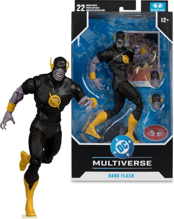 Produktbild McFarlane DC Comics DC Multiverse Actionfigur Dark Flash (Dark Mulitverse) (Red Platinum Edition) 18 cm