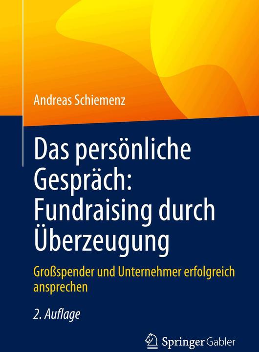 Image du produit Das persönliche Gespräch: Fundraising durch Überzeugung (Allemand, Andreas Schiemenz, 2024)