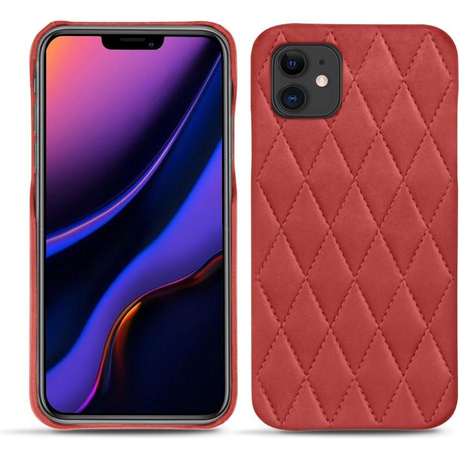 Noreve Lederschutzhülle (Apple iPhone 11), Smartphone Hülle, Rot