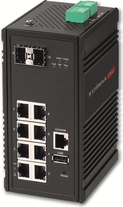 Productafbeelding Edimax Pro Edimax Port Gigabit WebManageable Industriële Schakelaar SFP Slots (8 ports)