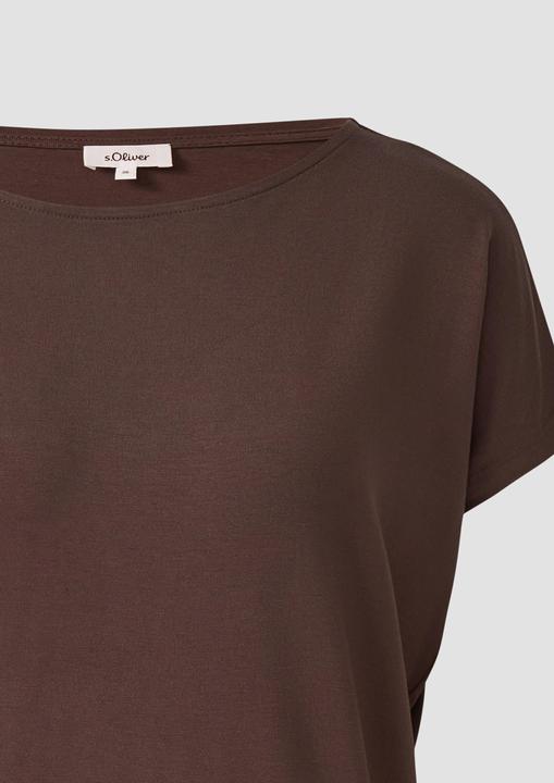 Produktbild S.Oliver T-Shirt Fliessendes Jersey-Shirt mit überschnittenen Schultern (38)