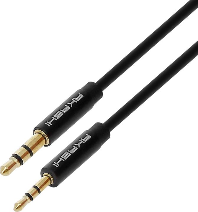 Produktbild Akashi CABLE AUDIO STEREO JACK 2.5/ JACK 3.5MM NOIR (1 m)