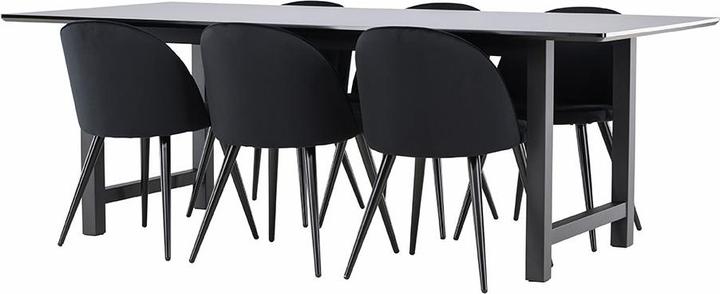 Produktbild Ebuy24 Essgruppe Oslo schwarz (MDF)