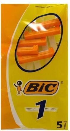 Actual product image Bic Razors 5-Razors Normal Skin Single Blade