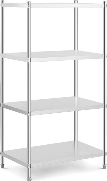 Actual product image Royal Catering Metal Shelving Unit - 100 x 60 x 180 cm (LxWxH) cm - - 200 kg