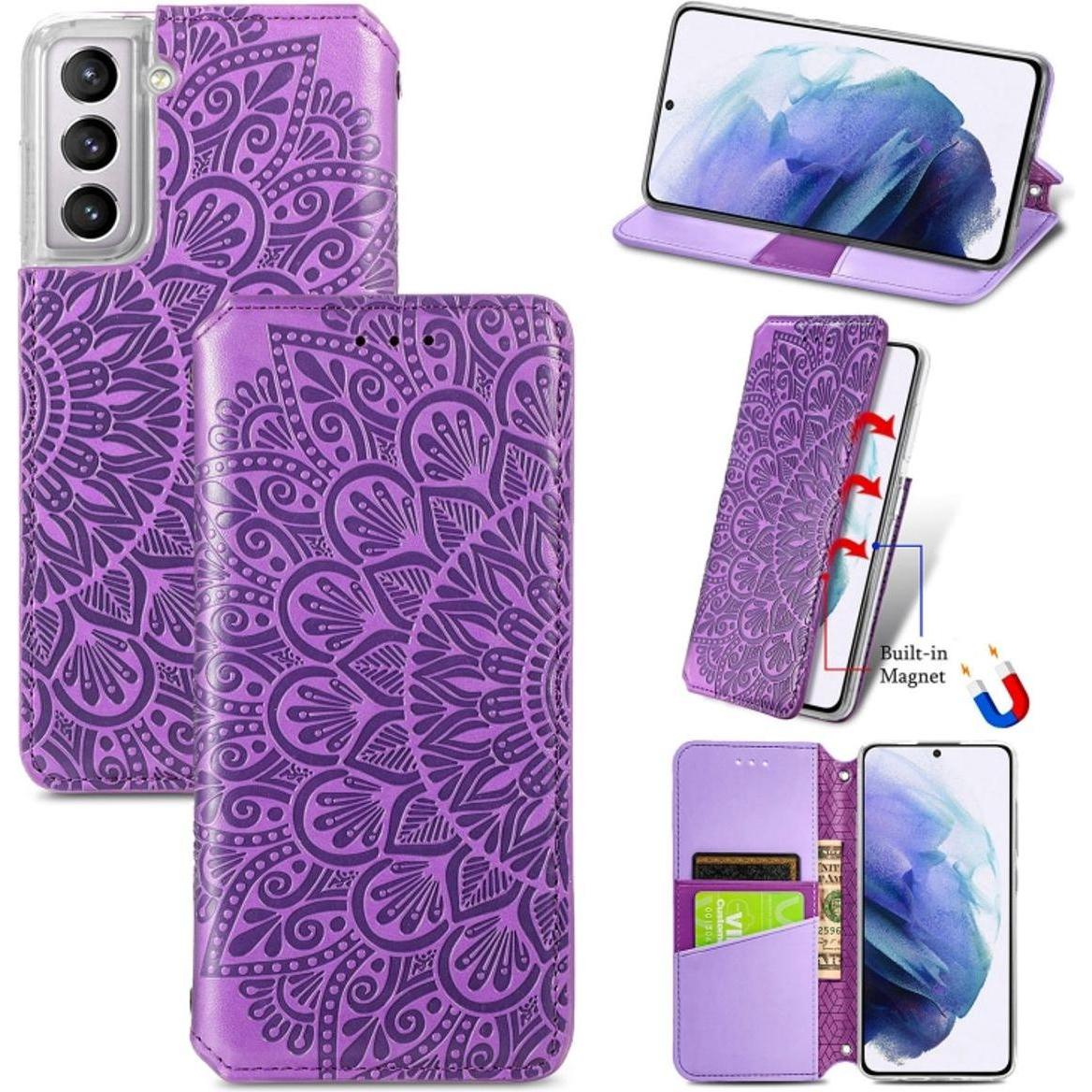 Thumbnail - König Design Hülle Handy Schutz für Samsung Galaxy S22 5G Case Flip Cover Tasche Etui Bumper (Samsung Galaxy S22+), Smar...