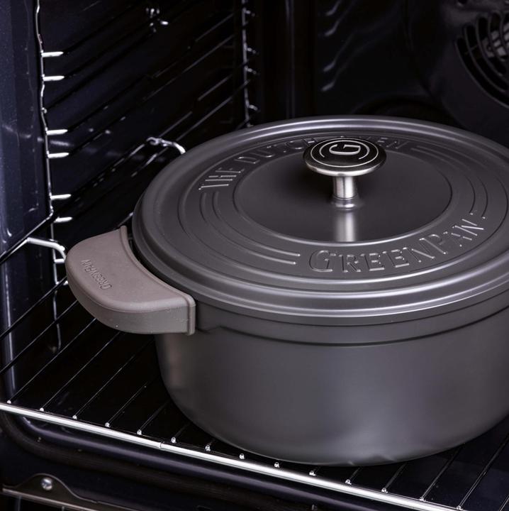 Produktbild Greenpan Featherweights Stoofpot met keramische antikleeflaag met deksel 26cm (Bräter + Schmortopf, Aluminium, 26 x 9.40 cm)