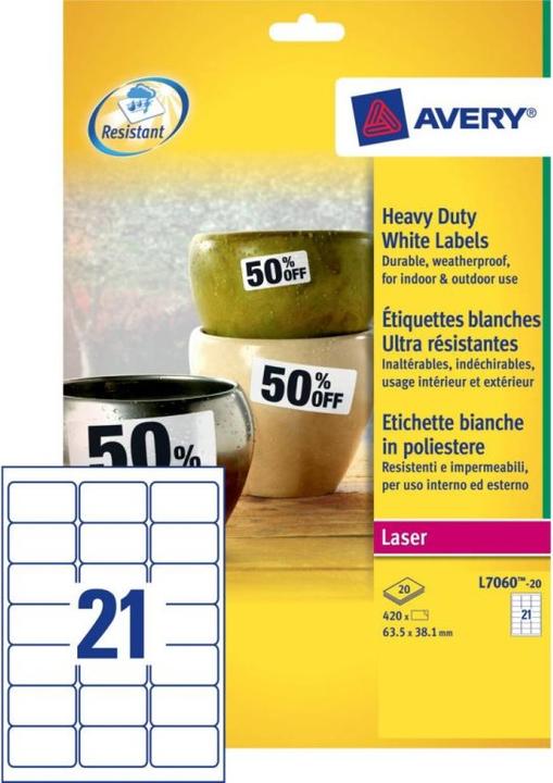 Avery Heavy Duty Laser Labels