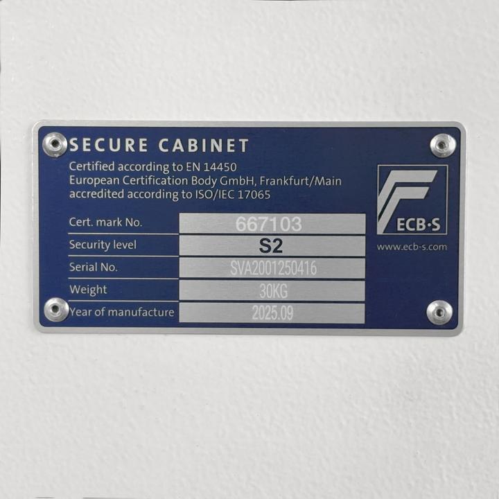 Produktbild Phoenix Tresor S2 FORTRESS Schlüssel klein+ (22 l)