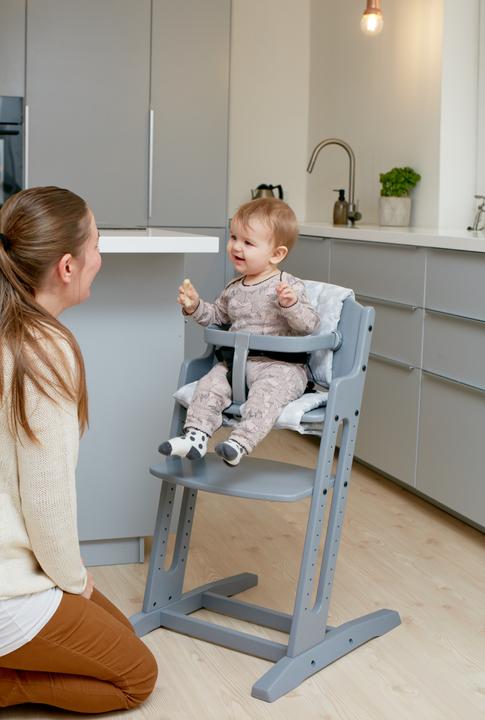 Actual product image Baby Dan DanChair Traditional High Chair Hard Seat Grey