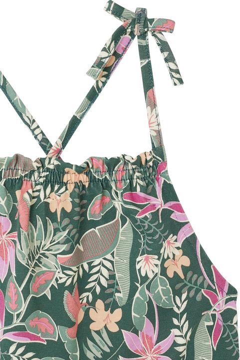 Produktbild Vertbaudet Schulterfreier Mädchen Jumpsuit mit Alloverprint (98)